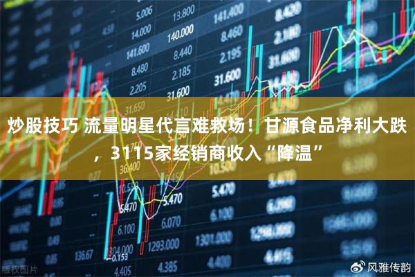 炒股技巧 流量明星代言难救场！甘源食品净利大跌，3115家经销商收入“降温”